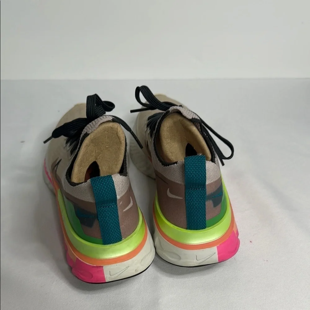 Nike Women's Athletic Shoes - Beige, Pink, Green
